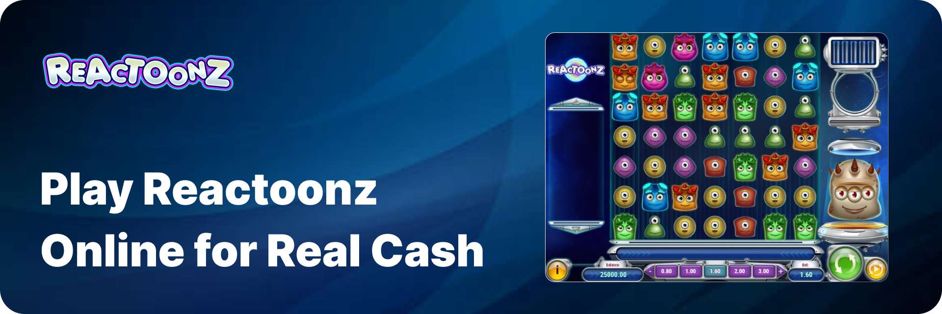 Play Reactoonz Online for Real Cash